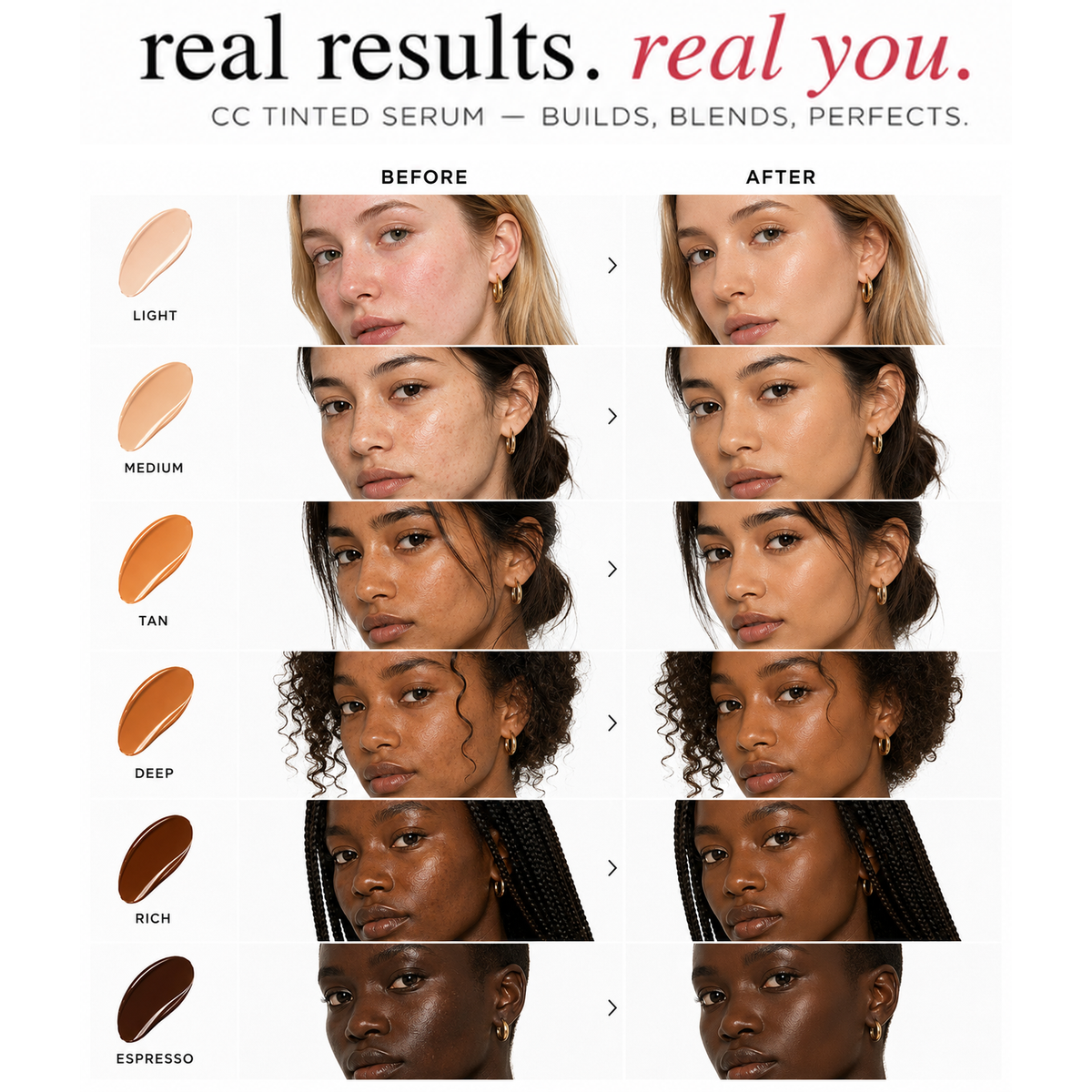 CC color-correcting tinted serum