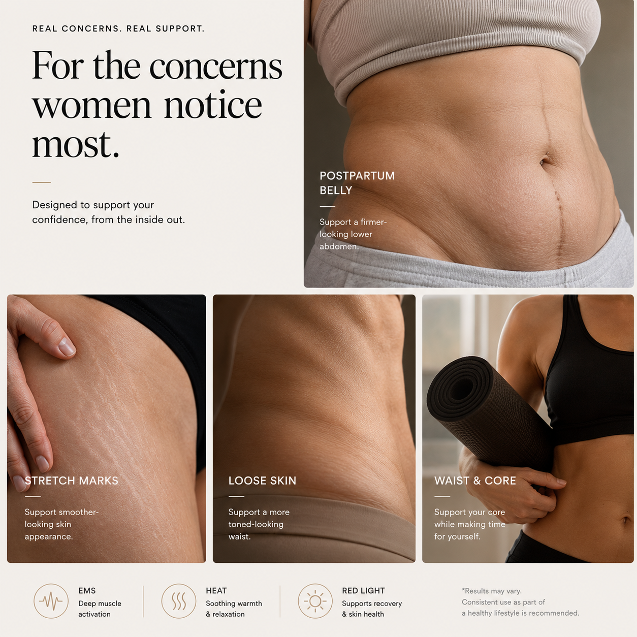 Avero Pulse™ | Red Light & EMS Sculpting Belt